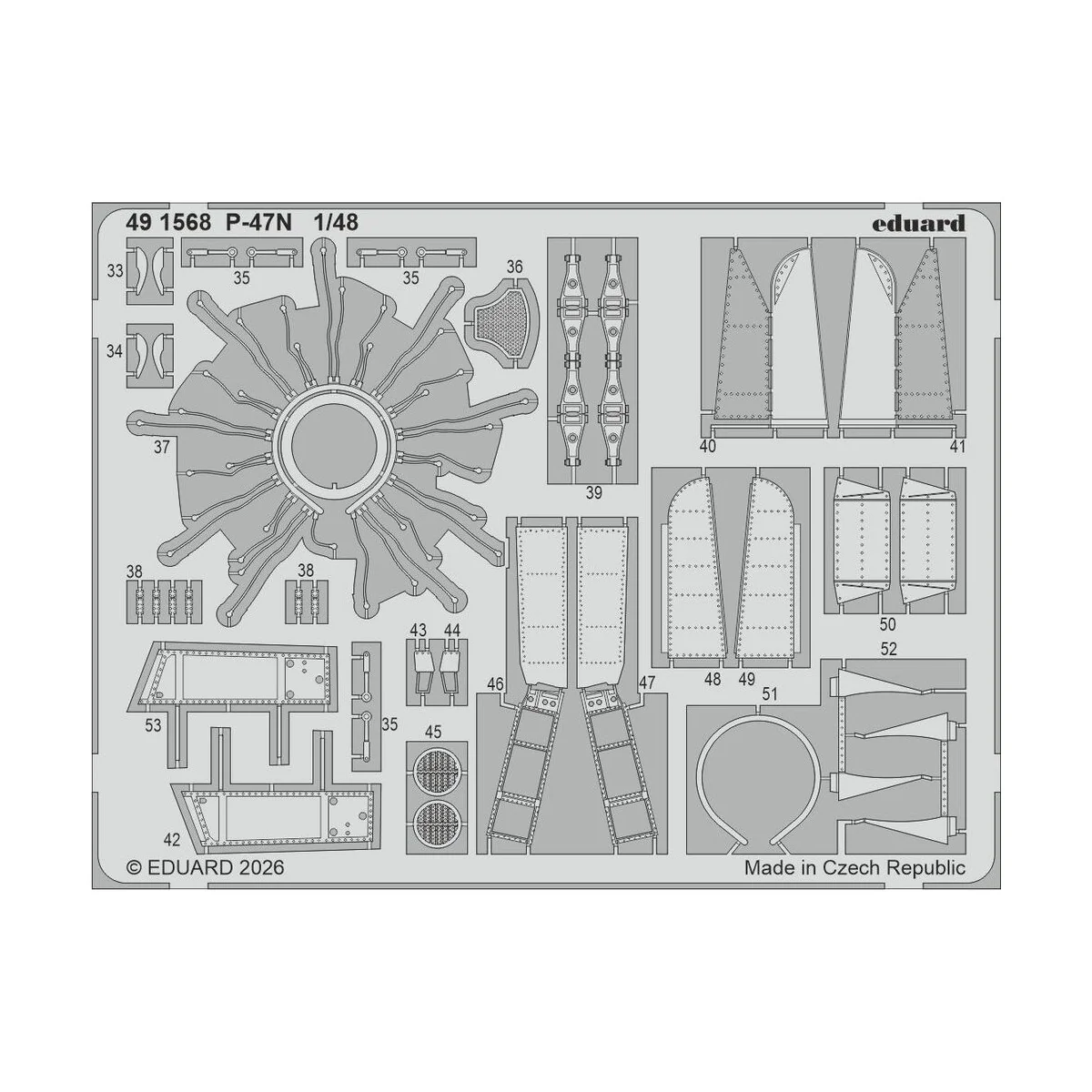 P-47N for MiniArt, 1/48 - Eduard Accessories BIG49473