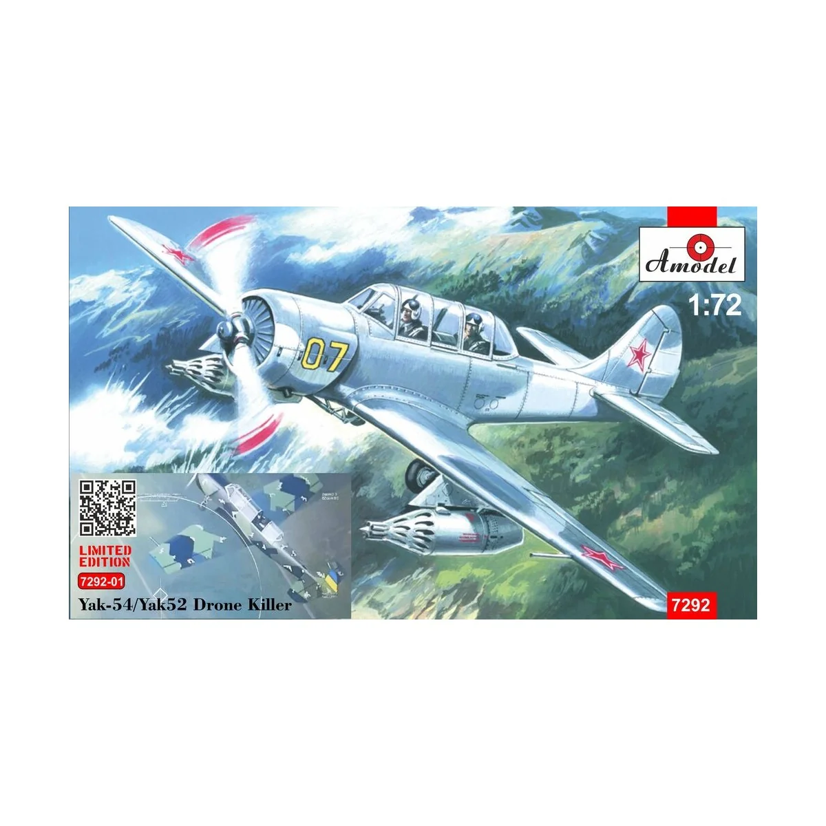 Yakovlev Yak-54 drone killer, 1/72 - Amodel AMO7292-01 Yakovlev Yak-54 drone killer, 1/72 - Amodel AMO7292-01