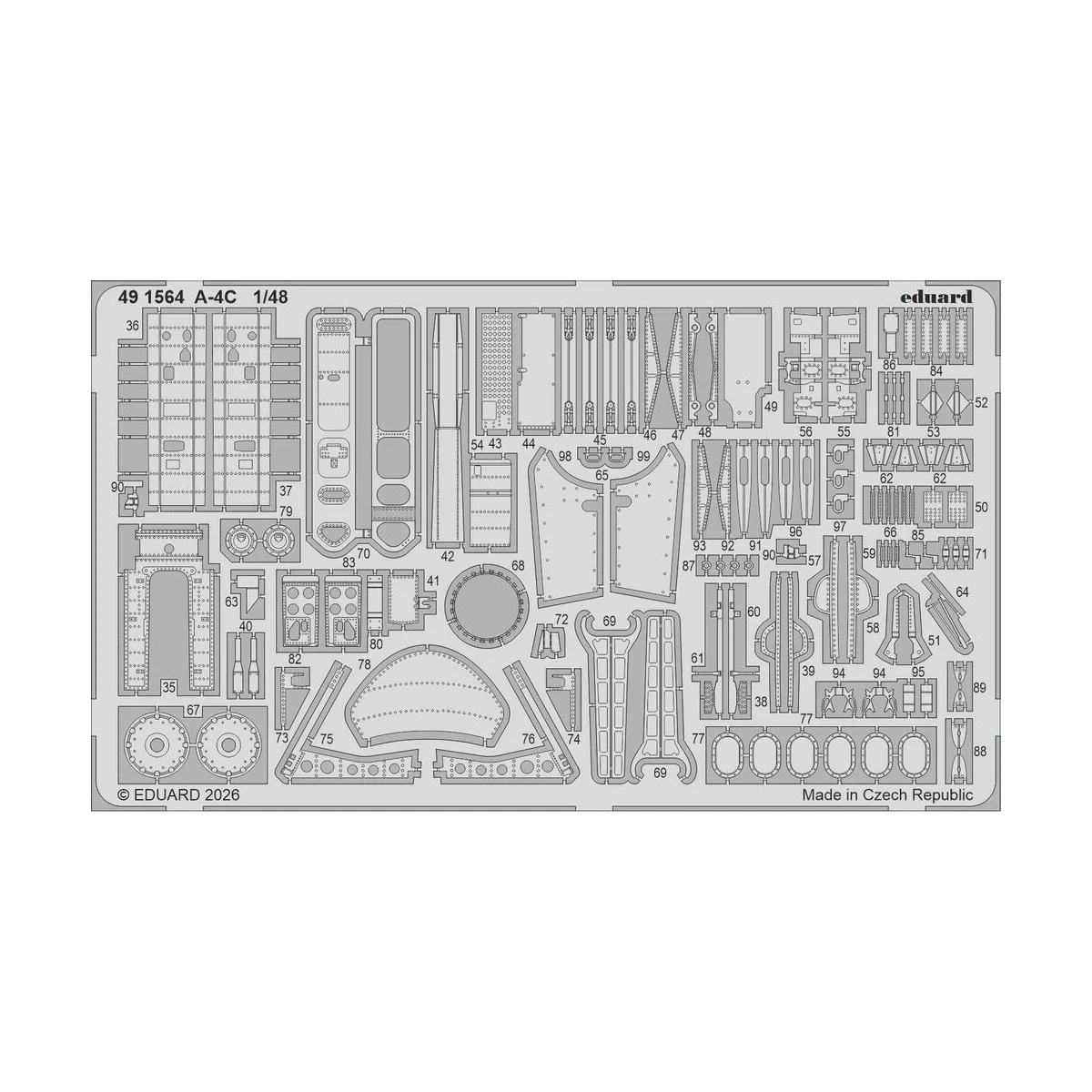 A-4C for Hobby Boss, 1/48 - Eduard Accessories BIG49471 A-4C for Hobby Boss, 1/48 - Eduard Accessories BIG49471