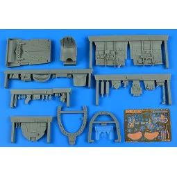 Macchi C.205V Veltro serie III cockpit set for Italeri - Aires 2290