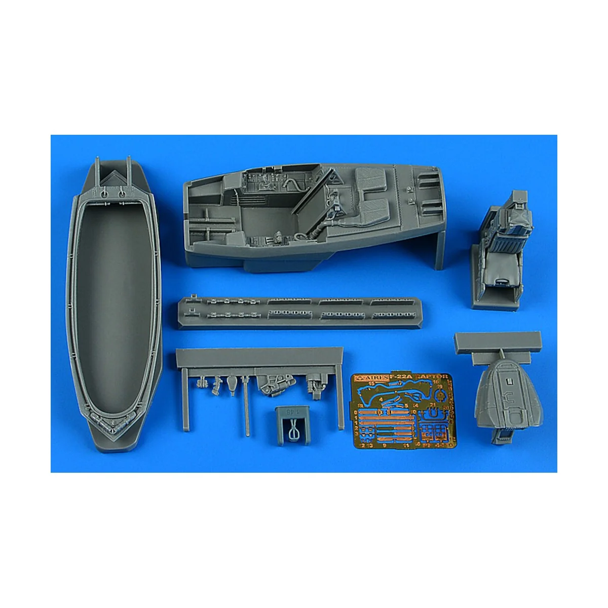 F-22A Raptor cockpit set for Academy, 1/48 - Aires 4942 F-22A Raptor cockpit set for Academy, 1/48 - Aires 4942