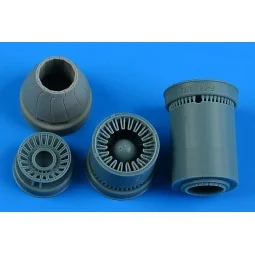 F-16CJ block 50 exhaust nozzle - closed for Tamiya - Aires 7395