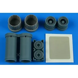 F-14D Tomcat exhasut nozzles - opened for Tamiya, 1/72 - Aires 7397