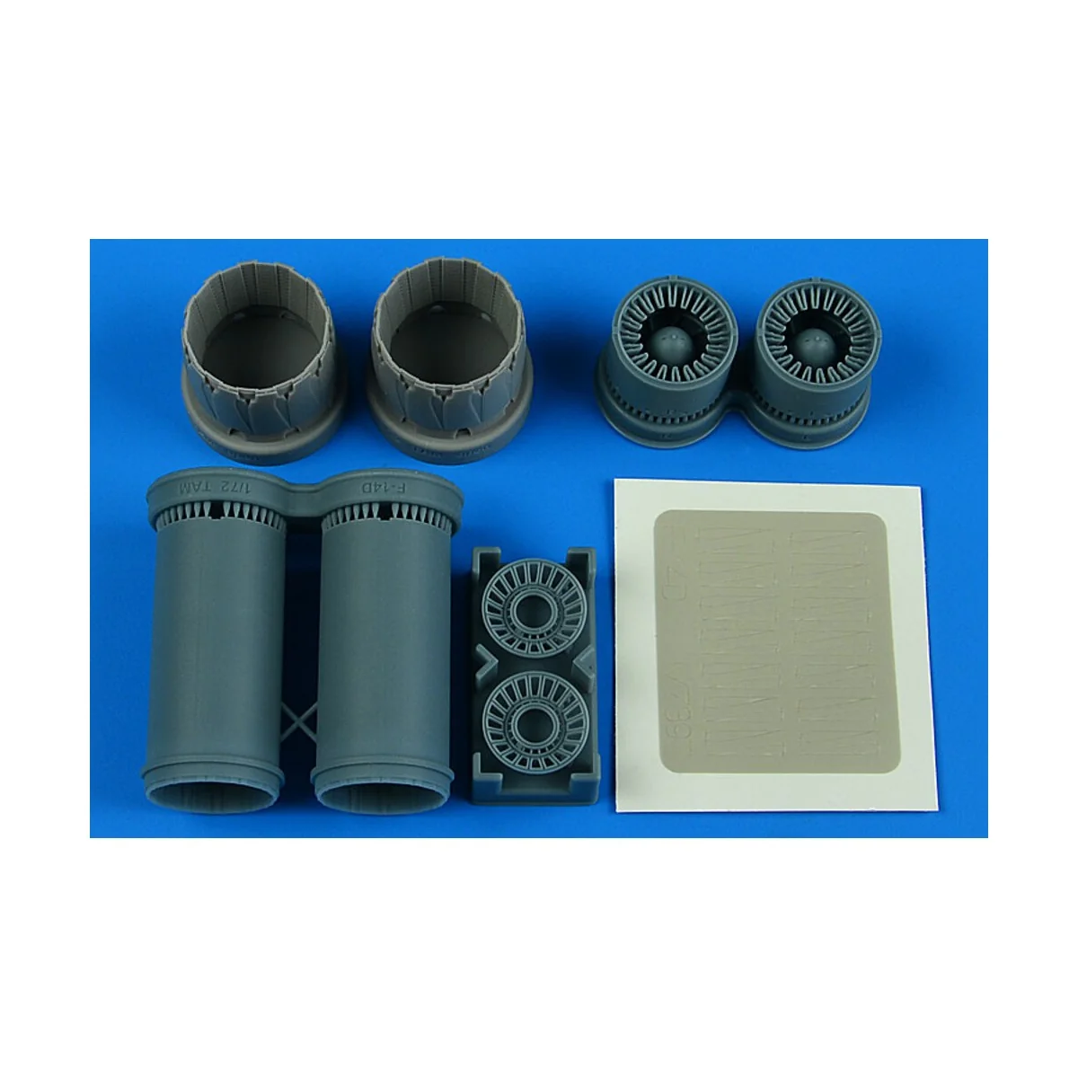 F-14D Tomcat exhasut nozzles - opened for Tamiya, 1/72 - Aires 7397 F-14D Tomcat exhasut nozzles - opened for Tamiya, 1/72 - Aires 7397