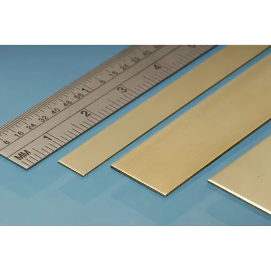 Brass Strip 12 x 0.4 mm - Albion Alloys BS2M