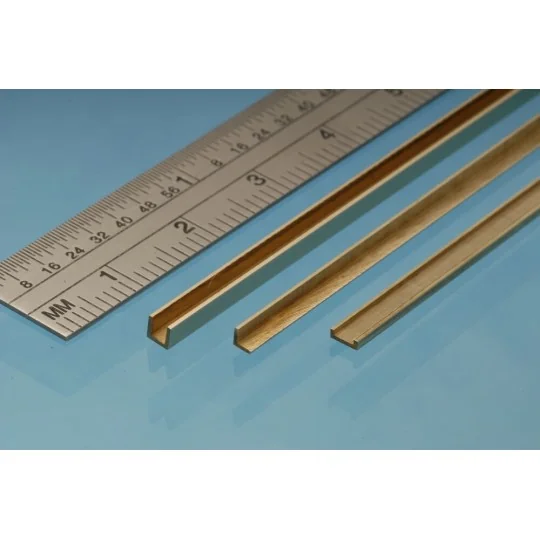 Brass I Beam 6 x 3 mm - Albion Alloys IB6 Brass I Beam 6 x 3 mm - Albion Alloys IB6