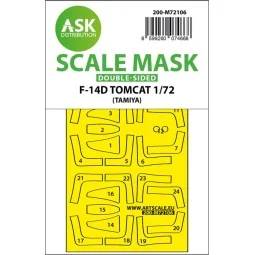 F-14D double-sided fit express mask for Tamiya, 1/72 - Art Scale Ki...