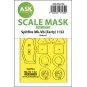 Spitfire Mk.Vb one-sided express fit and self adhesive mask for Kot... Spitfire Mk.Vb one-sided express fit and self adhesive mask for Kot...