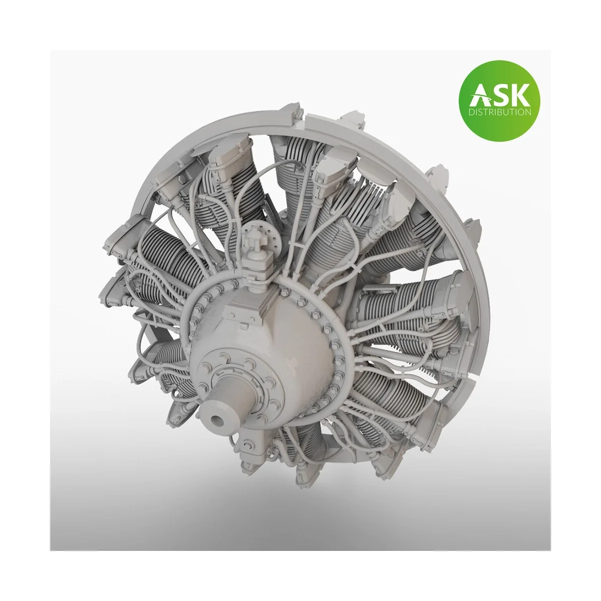 B-25 Mitchell - 2 pc. Engines Wright R-2600 for HK Model, 1/48 - Ar... B-25 Mitchell - 2 pc. Engines Wright R-2600 for HK Model, 1/48 - Ar...