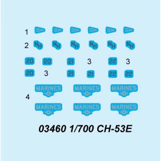 CH-53E, 1/700 - Trumpeter 03460 CH-53E, 1/700 - Trumpeter 03460