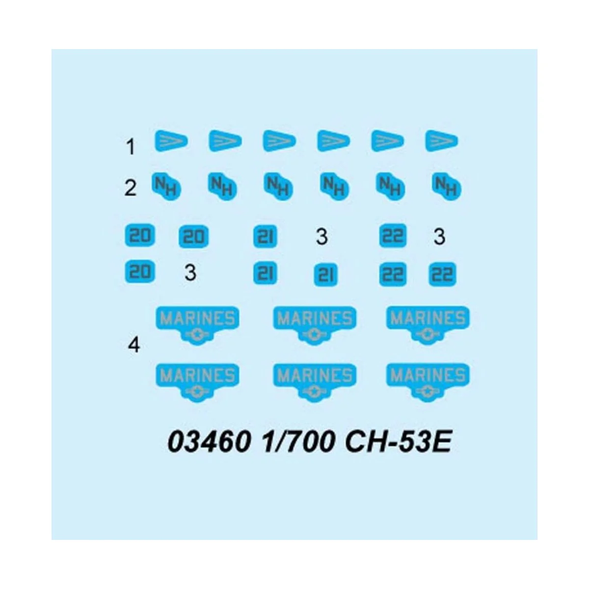 CH-53E, 1/700 - Trumpeter 03460 CH-53E, 1/700 - Trumpeter 03460