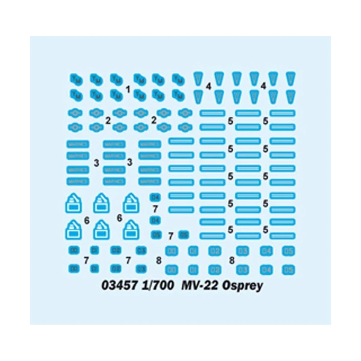 MV-22 Osprey, 1/700 - Trumpeter 03457 MV-22 Osprey, 1/700 - Trumpeter 03457