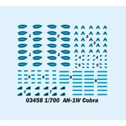 AH-1W Cobra, 1/700 - Trumpeter 03458