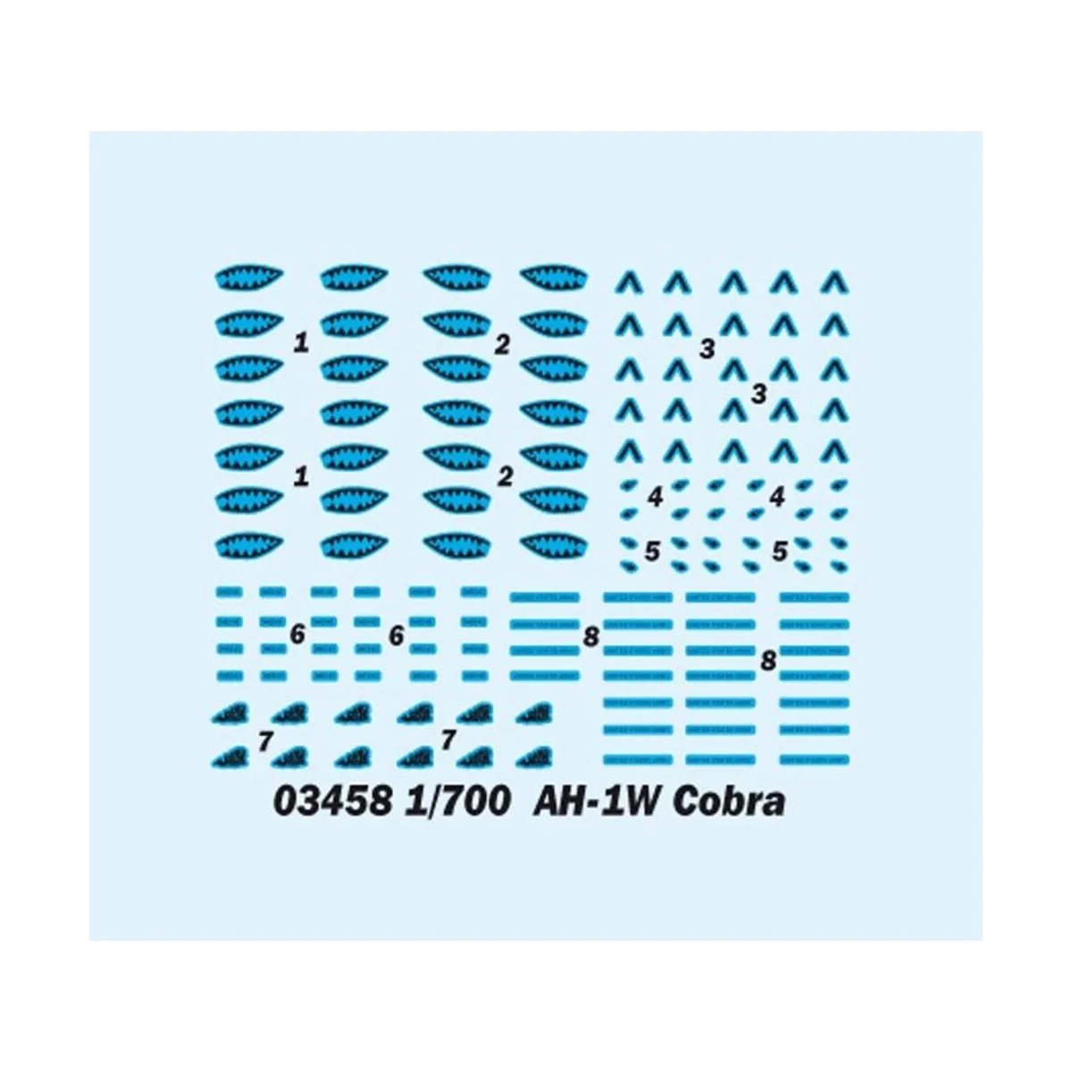 AH-1W Cobra, 1/700 - Trumpeter 03458