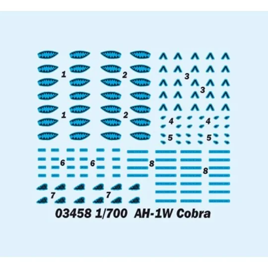 AV-8B Harrier, 1/700 - Trumpeter 03459