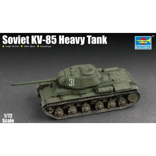 Soviet KV-85 Heavy Tank, 1/72 - Trumpeter 07127 Soviet KV-85 Heavy Tank, 1/72 - Trumpeter 07127
