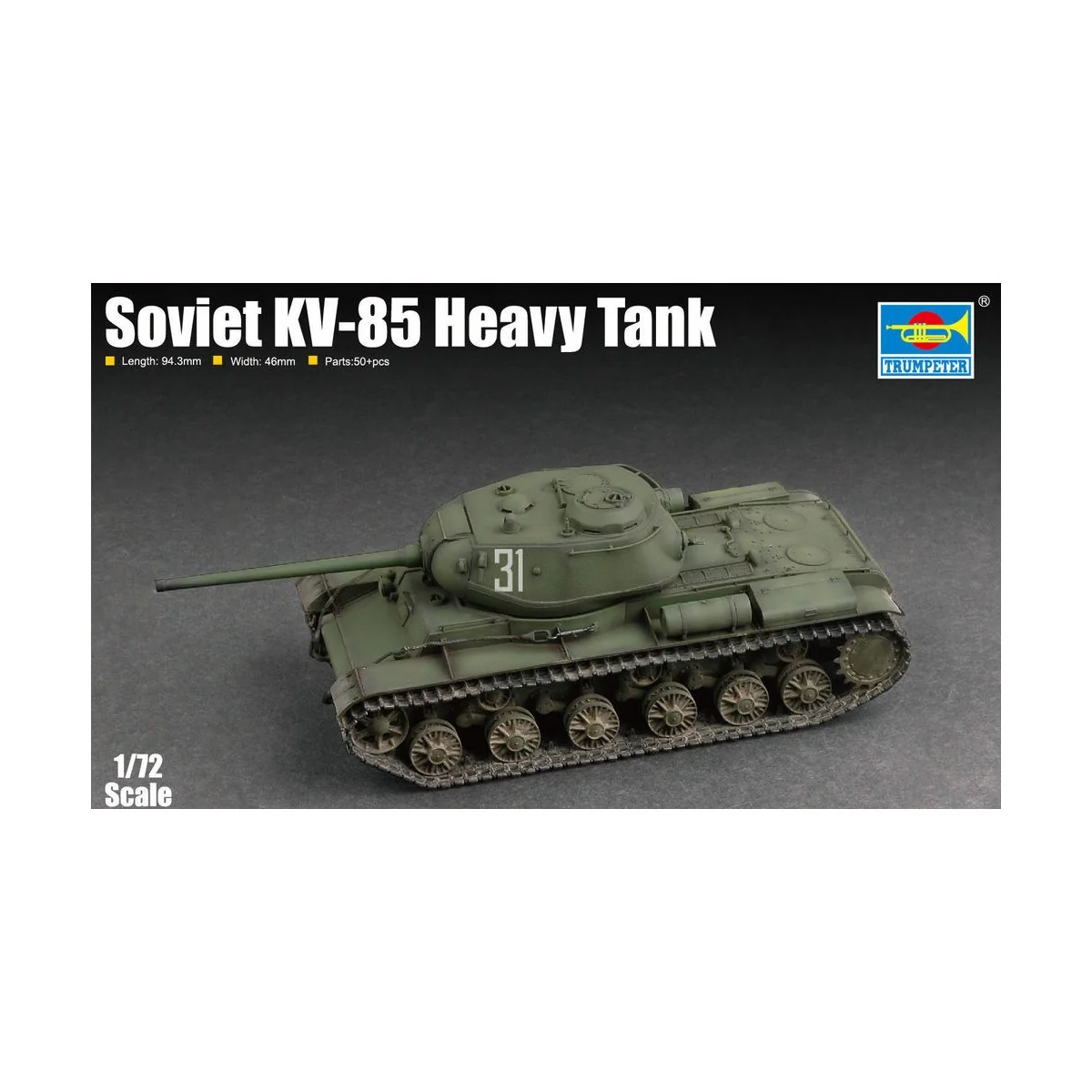 Soviet KV-85 Heavy Tank, 1/72 - Trumpeter 07127 Soviet KV-85 Heavy Tank, 1/72 - Trumpeter 07127