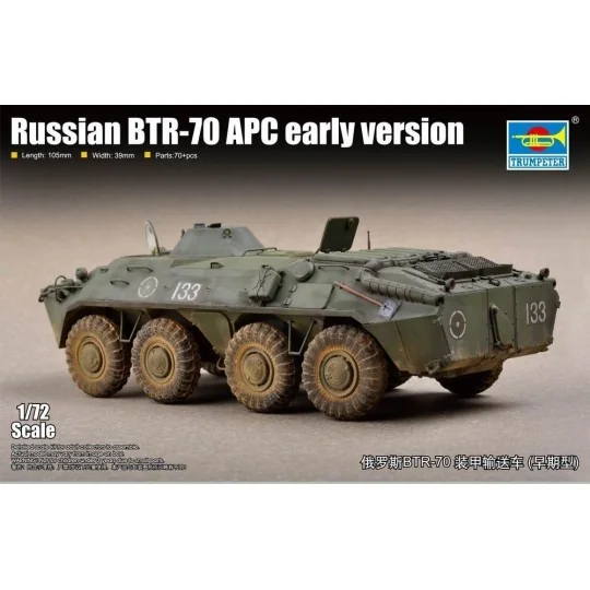 Russian BTR-70 APC early version, 1/72 - Trumpeter 07137 Russian BTR-70 APC early version, 1/72 - Trumpeter 07137