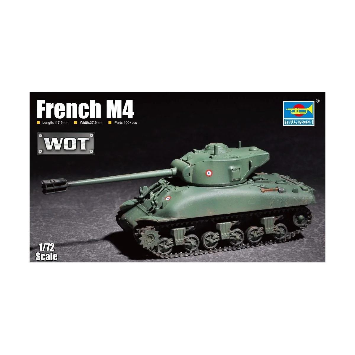 French M4, 1/72 - Trumpeter 07169 French M4, 1/72 - Trumpeter 07169