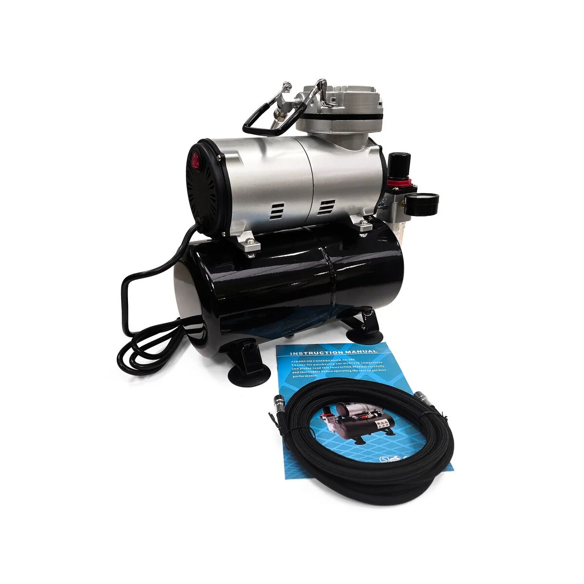 Compressor AS186 1/6hP, 2023 LPM, 36 BAR, aut. - Vallejo F160187 Compressor AS186 1/6hP, 2023 LPM, 36 BAR, aut. - Vallejo F160187