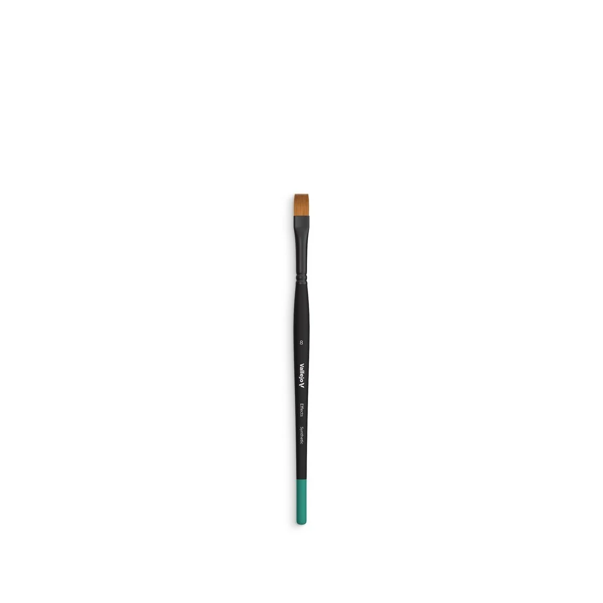 Flat Rectangular Synthetic Brush No. 8 - Vallejo B04008