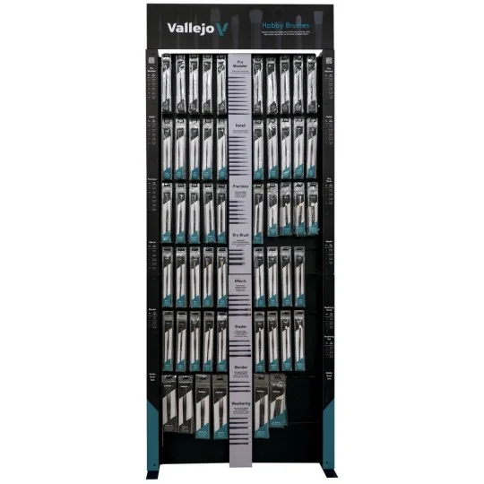 Display: New Vallejo Hobby Brushes Floor Display - Vallejo EX723