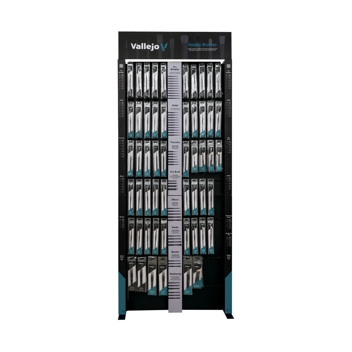 Display: New Vallejo Hobby Brushes Floor Display - Vallejo EX723
