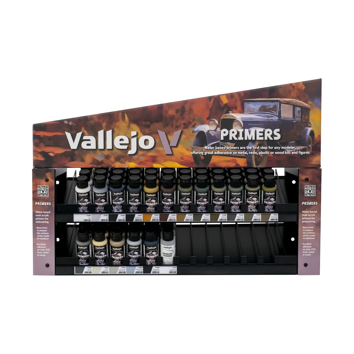 Display: Primers Countertop - Vallejo EX738 Display: Primers Countertop - Vallejo EX738