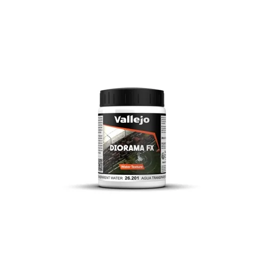 Diorama FX: Transparent water (colorless) 200 ml - Vallejo 26201 Diorama FX: Transparent water (colorless) 200 ml - Vallejo 26201