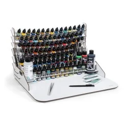 Paint display and work station with vertical storage 50 x 37 x 29, ...