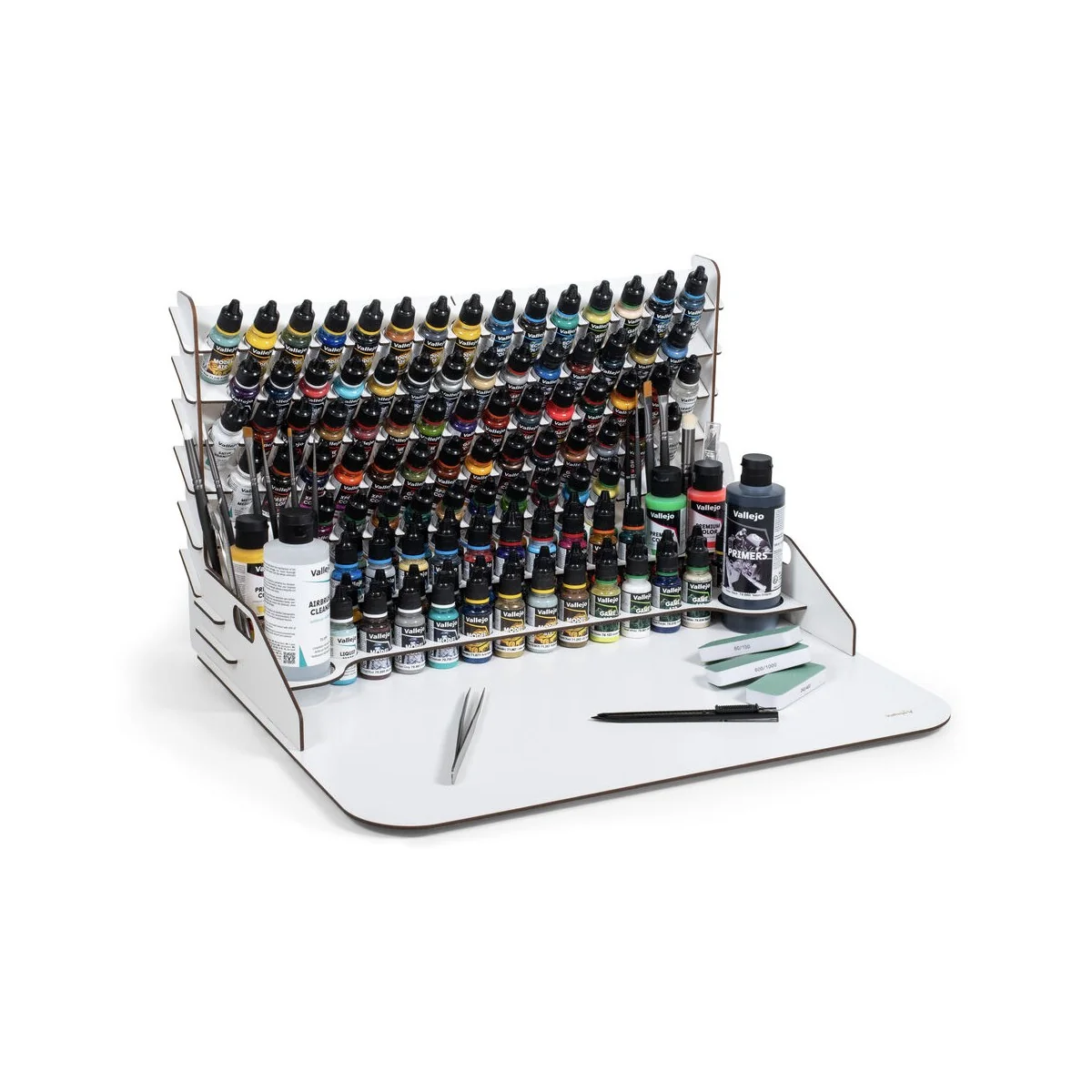 Paint display and work station with vertical storage 50 x 37 x 29, ... Paint display and work station with vertical storage 50 x 37 x 29, ...