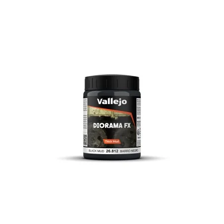 Diorama FX: Black Thick Mud 200 ml - Vallejo 26812