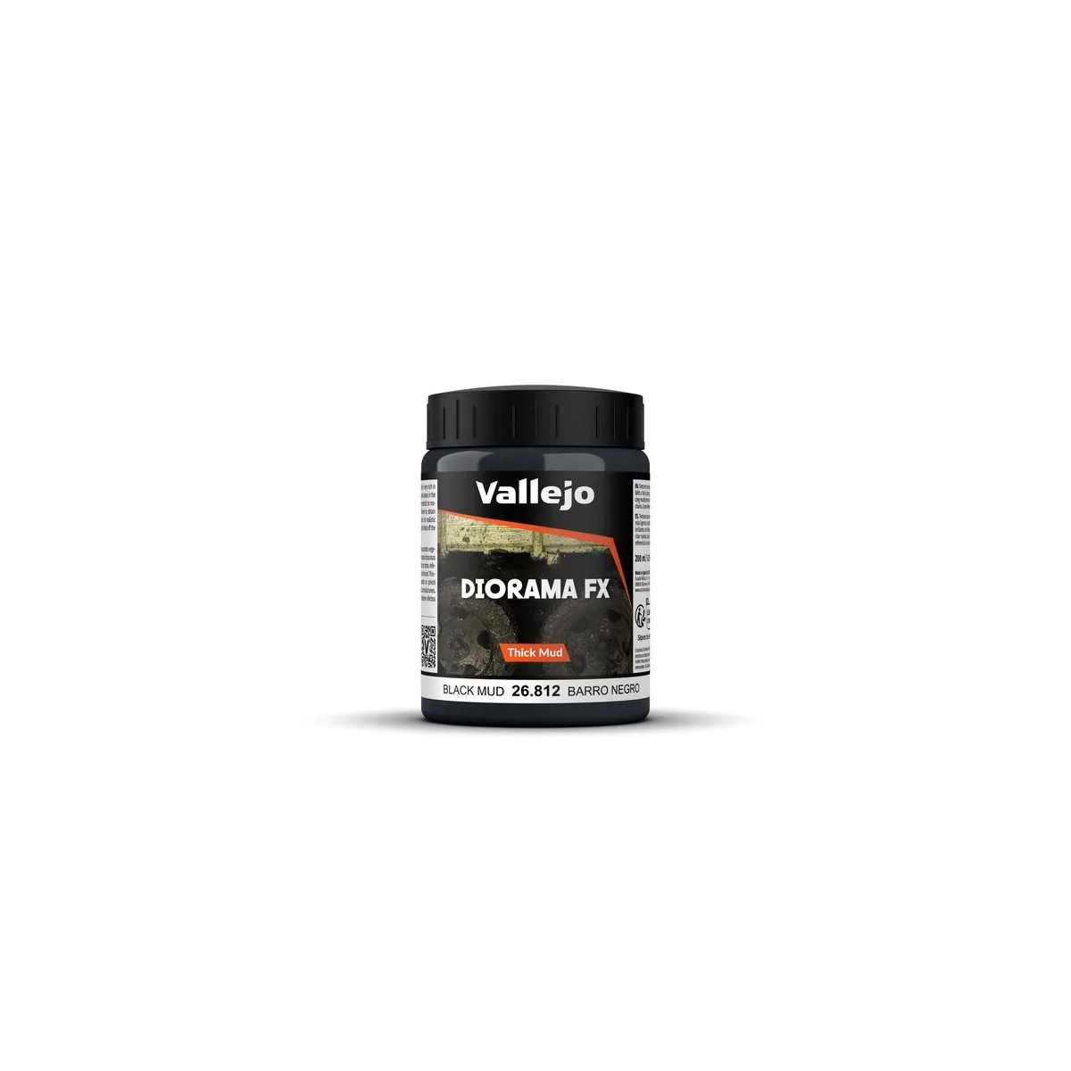 Diorama FX: Black Thick Mud 200 ml - Vallejo 26812 Diorama FX: Black Thick Mud 200 ml - Vallejo 26812