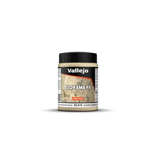 Light Brown Thick Mud 200 ml - Vallejo 26810 Light Brown Thick Mud 200 ml - Vallejo 26810