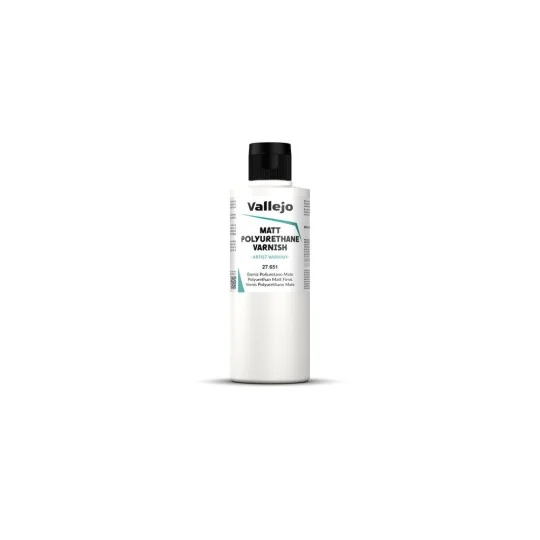 Varnish: Matt Polyurethane Varnish 200 ml - Vallejo 27651 Varnish: Matt Polyurethane Varnish 200 ml - Vallejo 27651