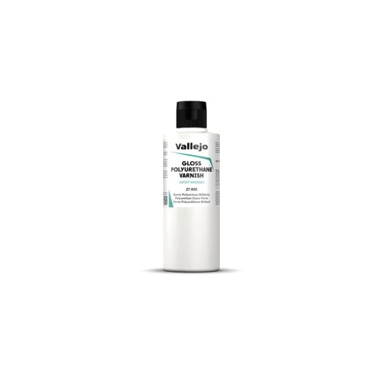 Varnish: Gloss Polyurethane Varnish 200 ml - Vallejo 27650 Varnish: Gloss Polyurethane Varnish 200 ml - Vallejo 27650