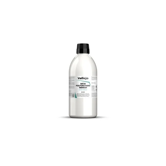 Varnish: Satin Polyurethane Varnish 500 ml - Vallejo 28652 Varnish: Satin Polyurethane Varnish 500 ml - Vallejo 28652