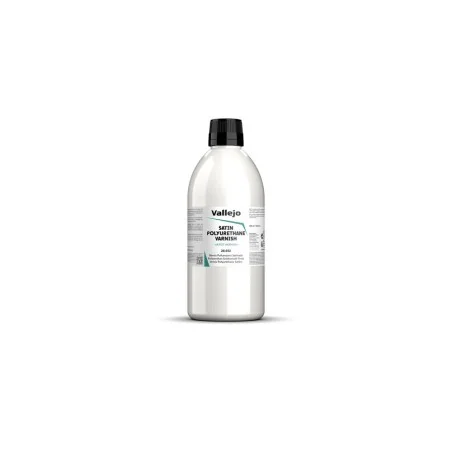 Varnish: Satin Polyurethane Varnish 500 ml - Vallejo 28652