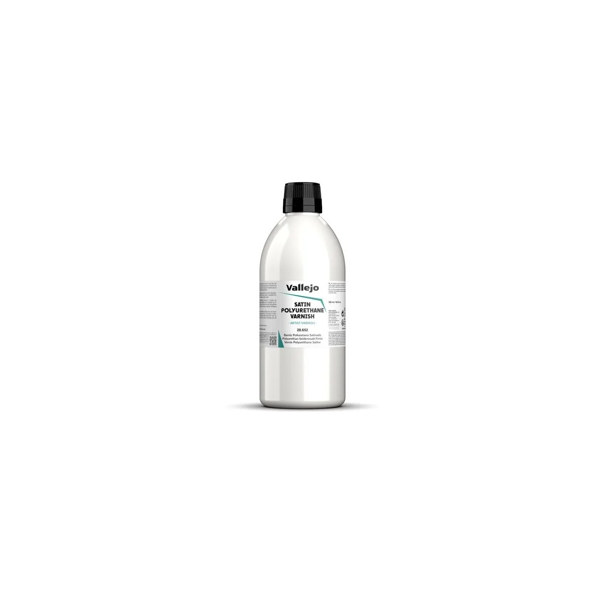 Varnish: Satin Polyurethane Varnish 500 ml - Vallejo 28652 Varnish: Satin Polyurethane Varnish 500 ml - Vallejo 28652