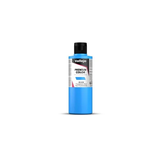 Premium Color: Blue Fluo 200 ml - Vallejo 63038 Premium Color: Blue Fluo 200 ml - Vallejo 63038