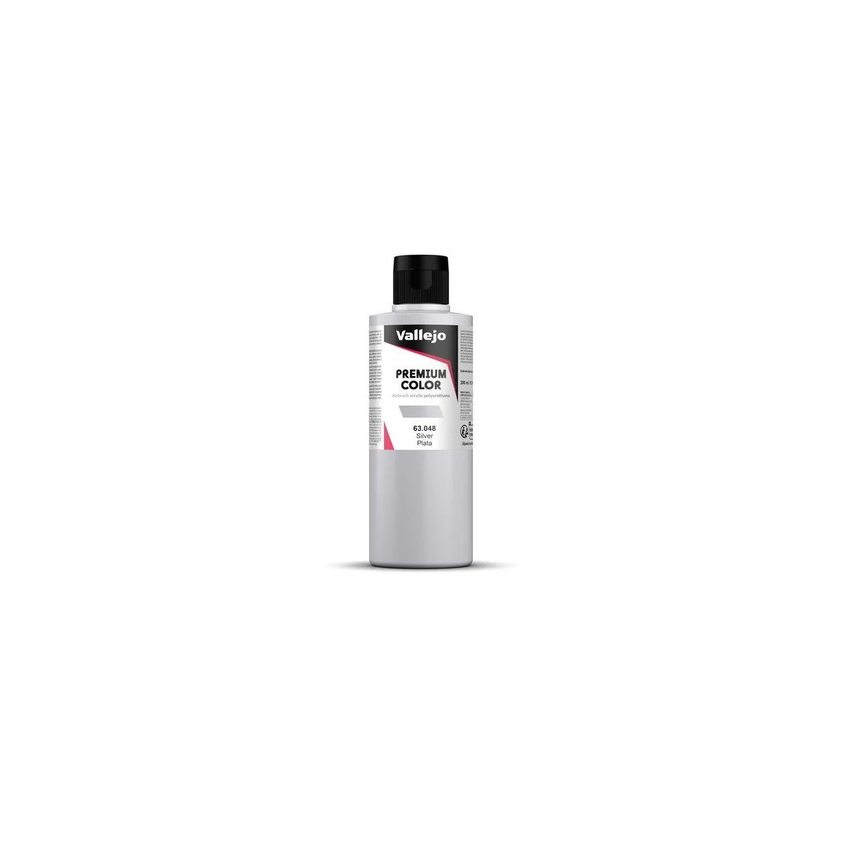 Premium Color: Silver 200 ml - Vallejo 63048 Premium Color: Silver 200 ml - Vallejo 63048