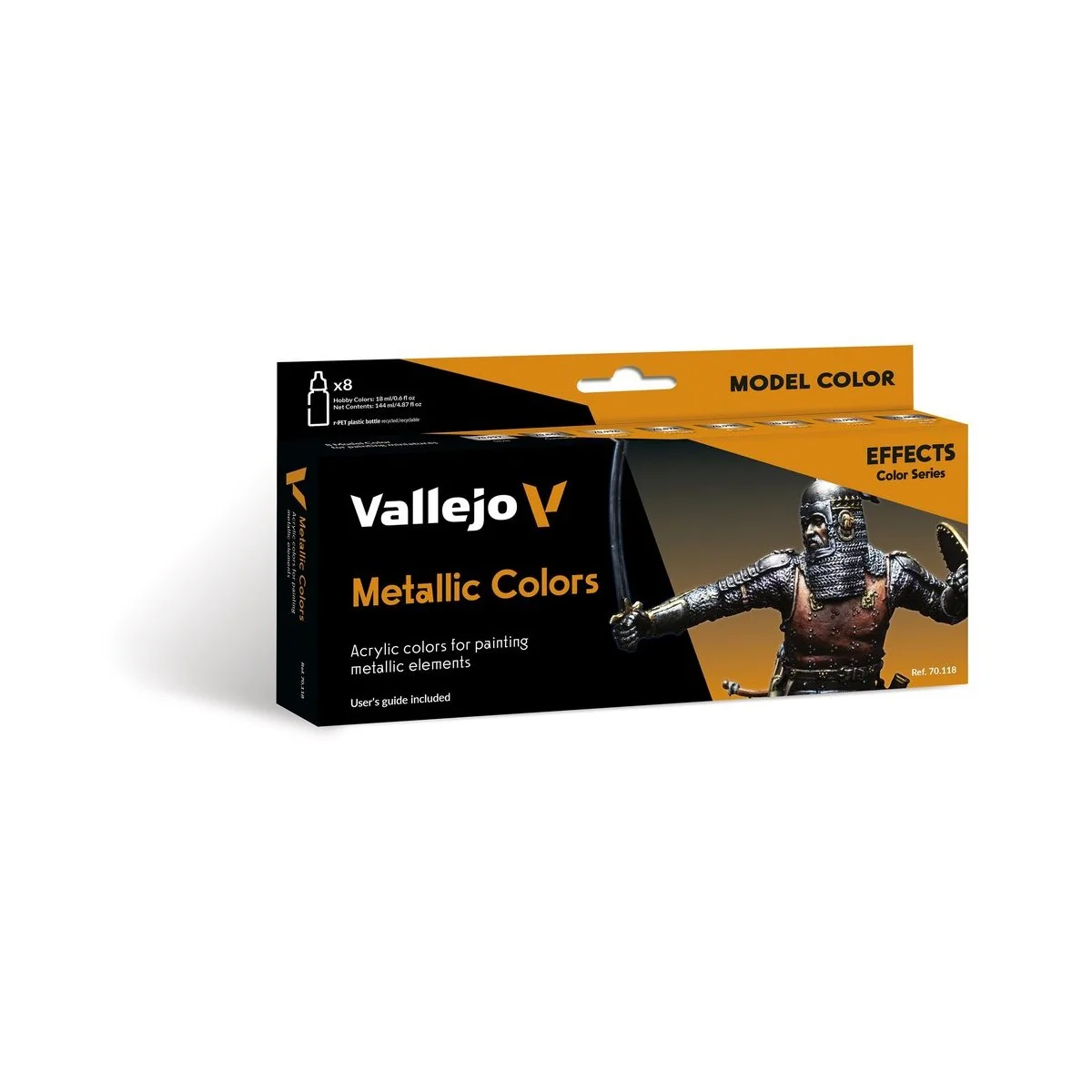 Model Color: Metallic Colors 18 ml - Vallejo 70118 Model Color: Metallic Colors 18 ml - Vallejo 70118