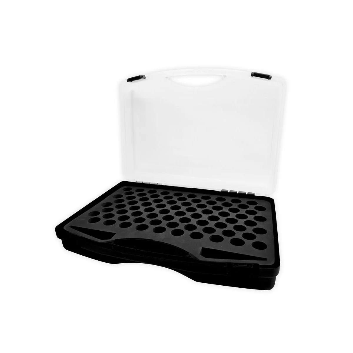 Model Color: Plastic carrying case with 80 spaces for 18 ml bottles... Model Color: Plastic carrying case with 80 spaces for 18 ml bottles...