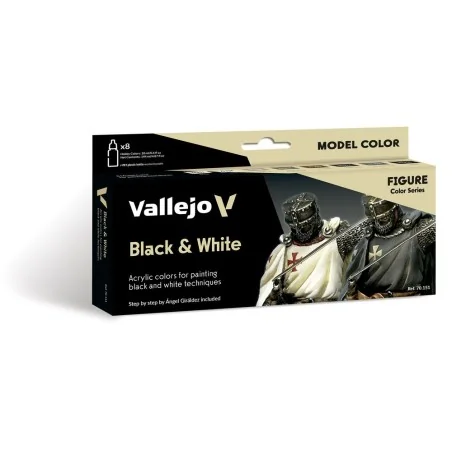 Model Color: Black & White by Angel Giraldez 18 ml - Vallejo 70151