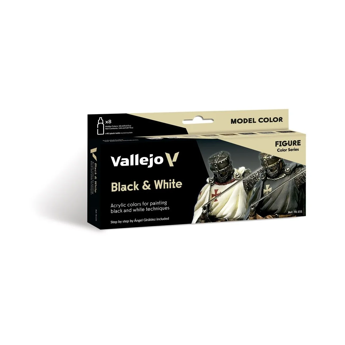 Black & White by Angel Giraldez 18 ml - Vallejo 70151 Black & White by Angel Giraldez 18 ml - Vallejo 70151