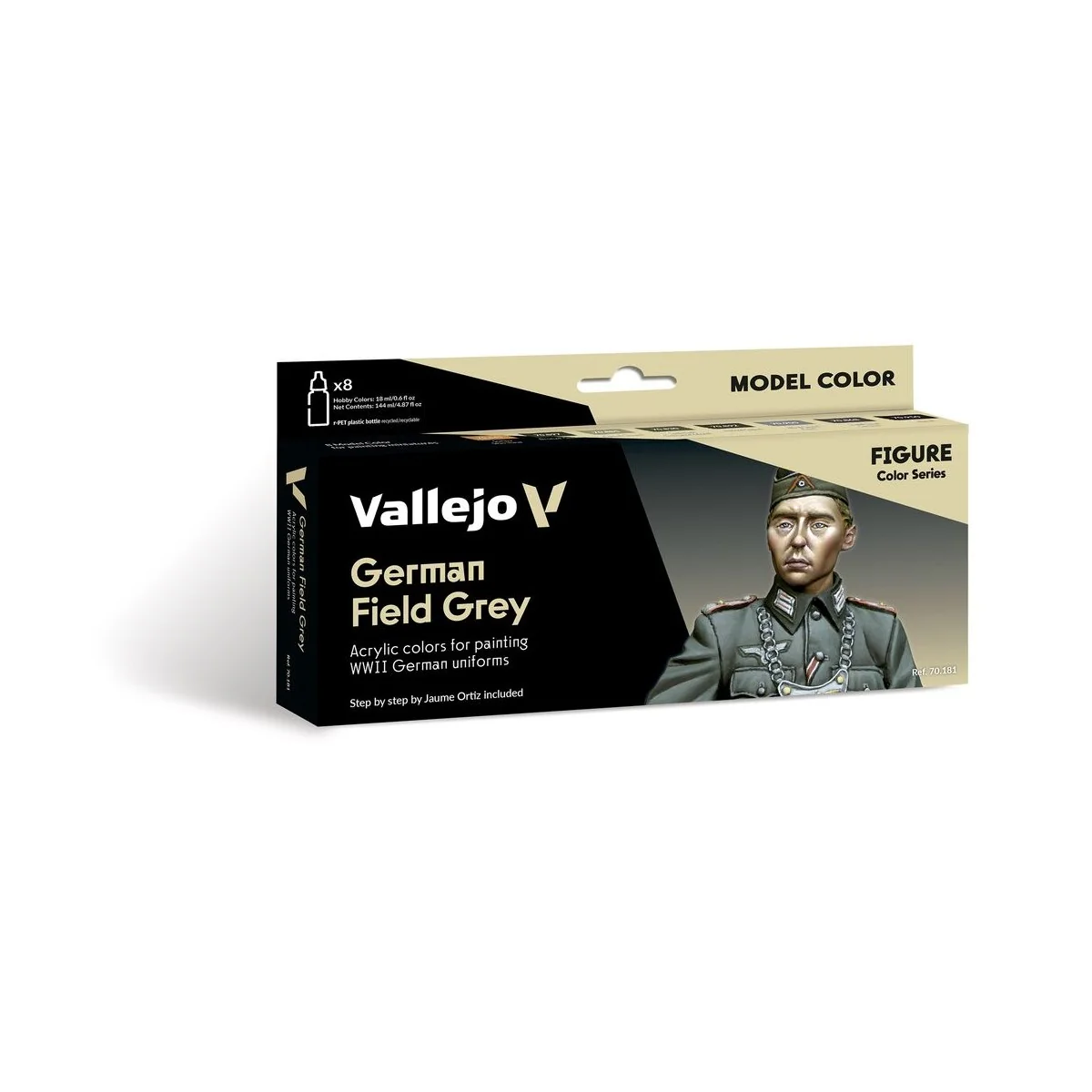 Model Color: German Field Grey by Jaume Ortiz 18 ml - Vallejo 70181 Model Color: German Field Grey by Jaume Ortiz 18 ml - Vallejo 70181