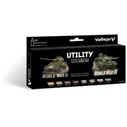 Utility Paint Set WWII & WWIII 18 ml - Vallejo 70201