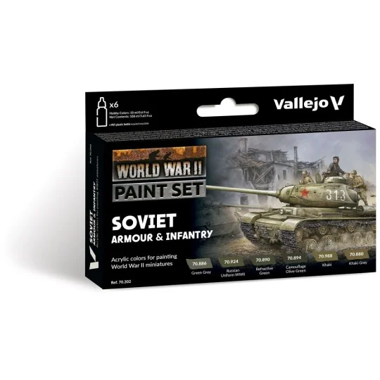 Model Color: Soviet Armour & Infantry 18 ml - Vallejo 70202 Model Color: Soviet Armour & Infantry 18 ml - Vallejo 70202