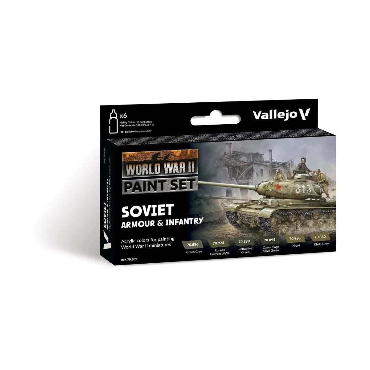 Model Color: Soviet Armour & Infantry 18 ml - Vallejo 70202 Model Color: Soviet Armour & Infantry 18 ml - Vallejo 70202
