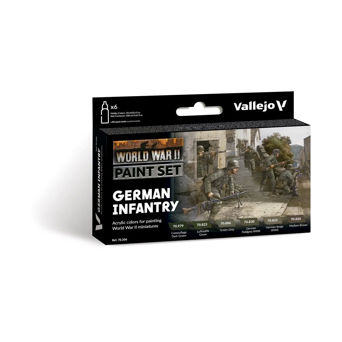 Model Color: German Infantry 18 ml - Vallejo 70206 Model Color: German Infantry 18 ml - Vallejo 70206